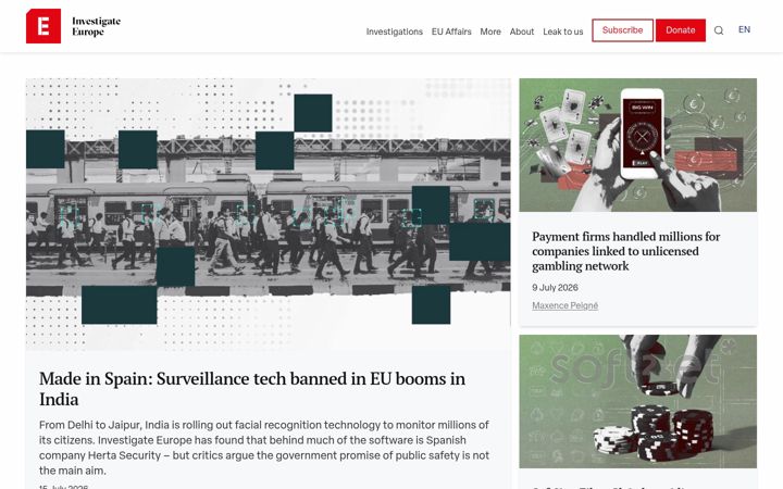 Screenshot of investigate-europe.eu