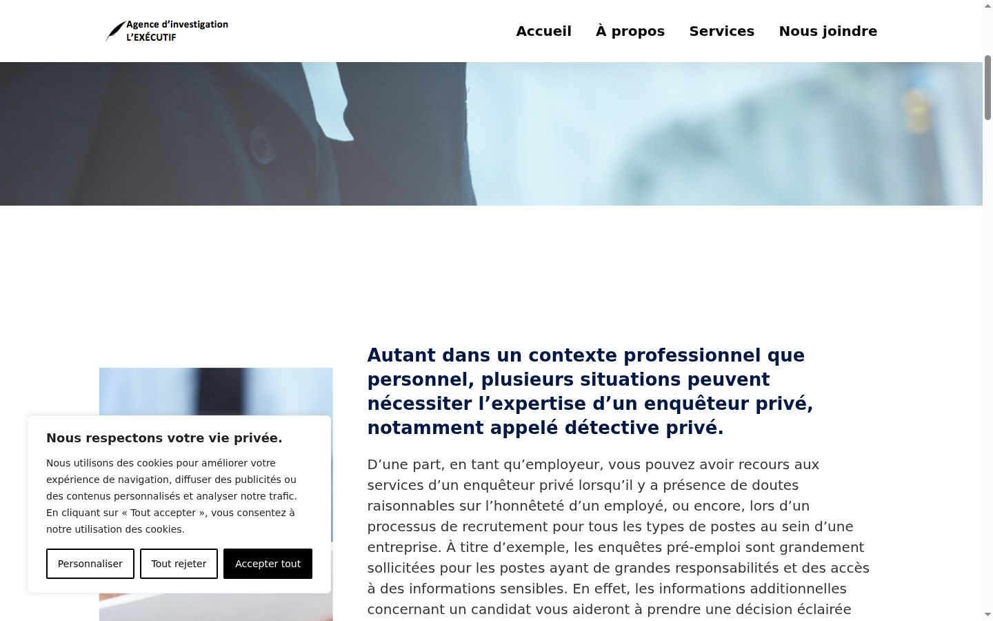 Screenshot des Einwilligungsbanners vor jeglicher Interaktion