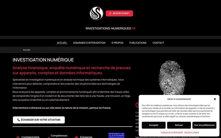 Screenshot of investigations-numeriques.fr