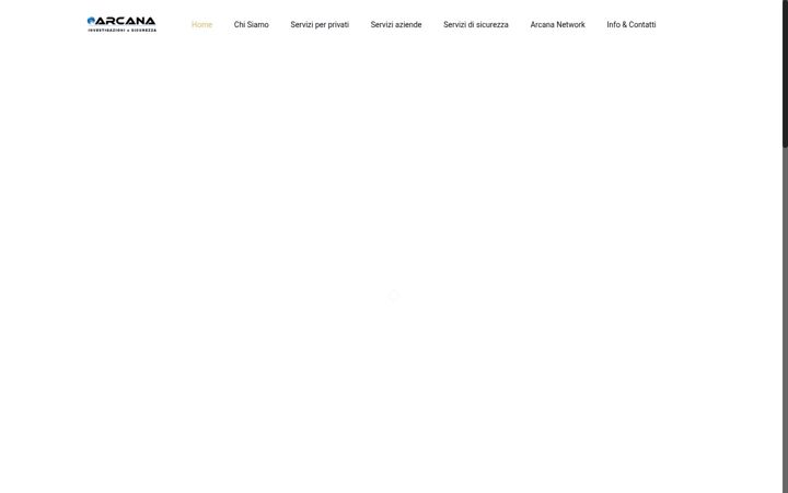 Screenshot of investigazioniarcana.it