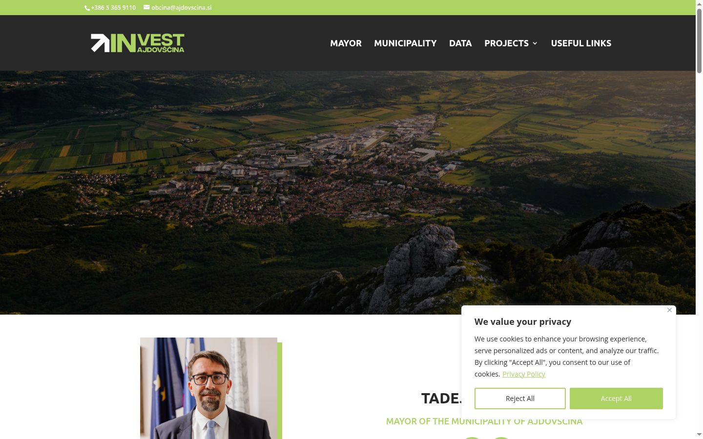 Screenshot του banner συγκατάθεσης που εμφανίστηκε πριν από οποιαδήποτε αλληλεπίδραση