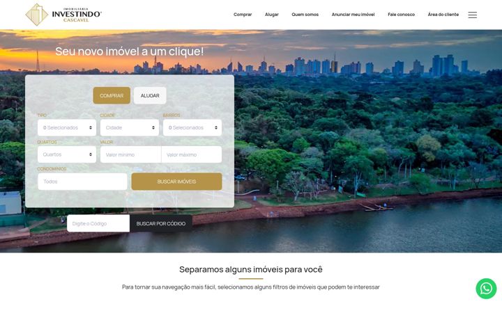 Screenshot of investindocascavel.com.br