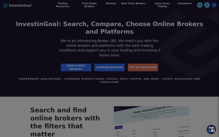 Screenshot of investingoal.com