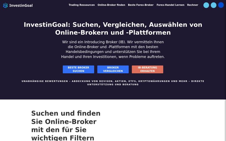 Screenshot of investingoal.de