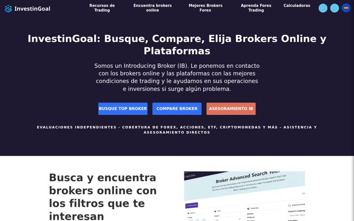 Screenshot of investingoal.es