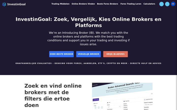 Screenshot of investingoal.nl