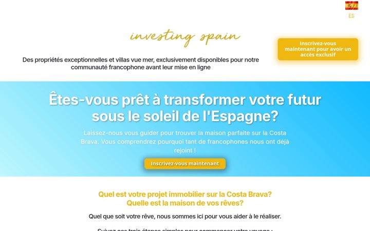 Screenshot of investingspain.com