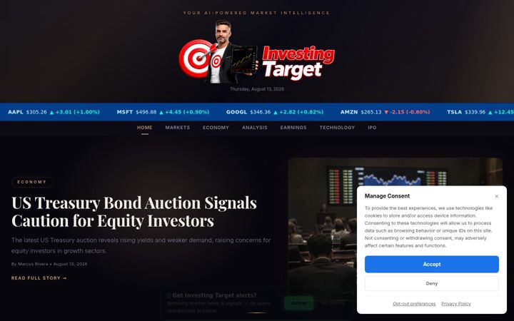 Screenshot of investingtarget.com