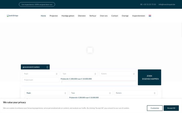 Screenshot of investinspain.be