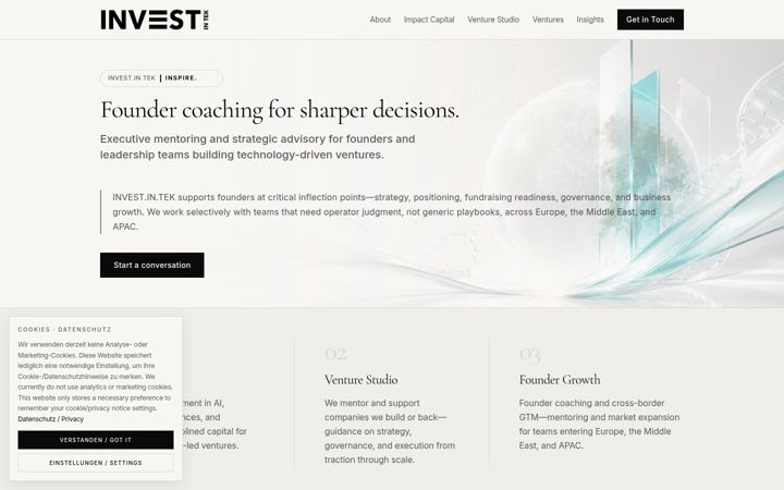 Screenshot of investintek.com
