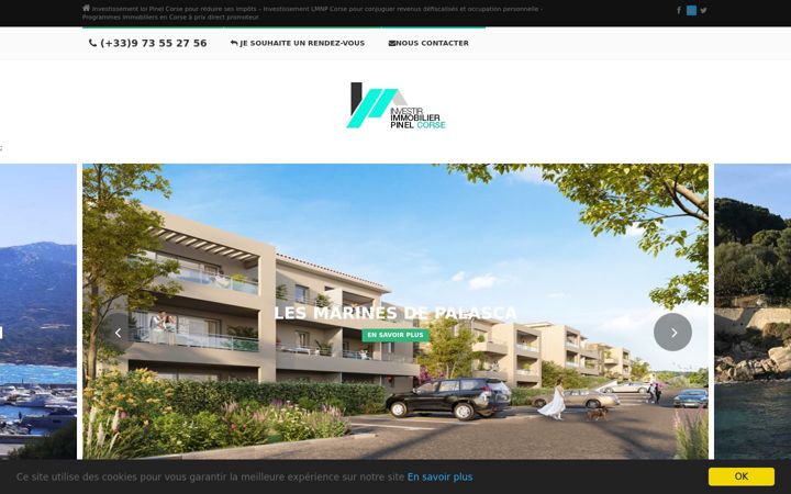 Screenshot of investir-immobilier-neuf-corse.com