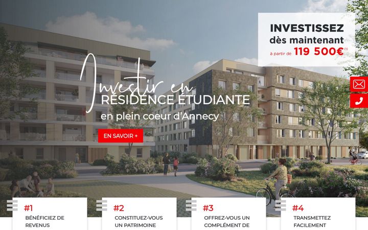 Screenshot of investir-residence-etudiante.fr