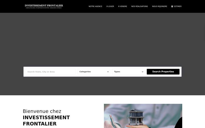 Screenshot of investissement-frontalier.com