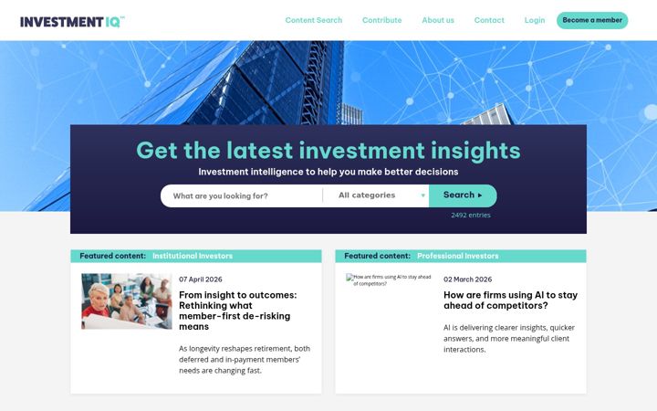 Screenshot of investmentiq.co.uk
