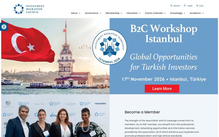 Screenshot of investmentmigration.org