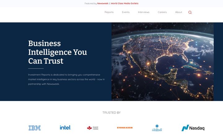 Screenshot of investmentreports.co