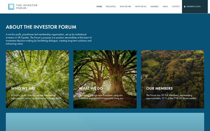 Screenshot of investorforum.org.uk