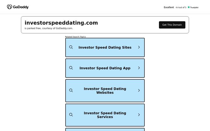 Snimka zaslona za investorspeeddating.com