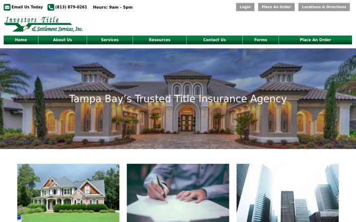 Screenshot of investortitle.com