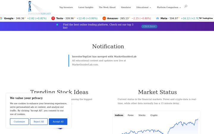 Screenshot of investortoplist.com