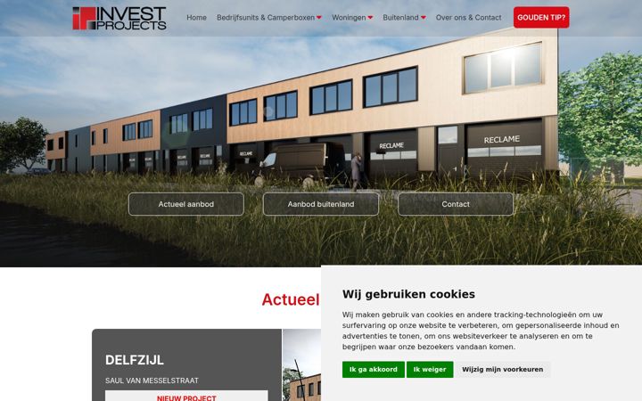 Screenshot of investprojects.nl