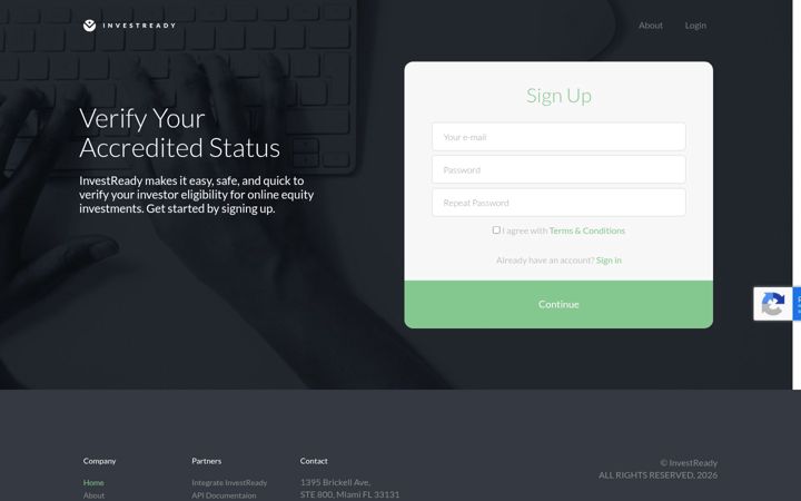 Screenshot of investready.com