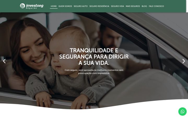 Screenshot of investseg.com.br