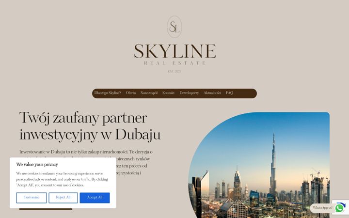 Screenshot of investskyline.com