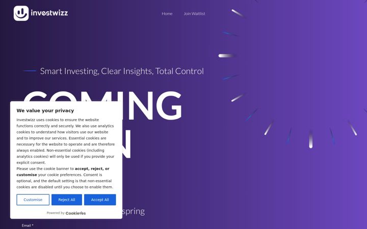 Screenshot of investwizz.co.uk