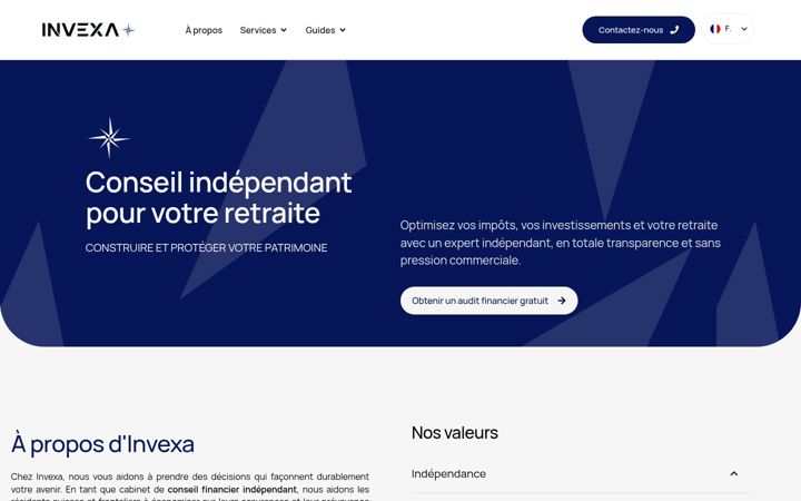 Screenshot of invexa.ch