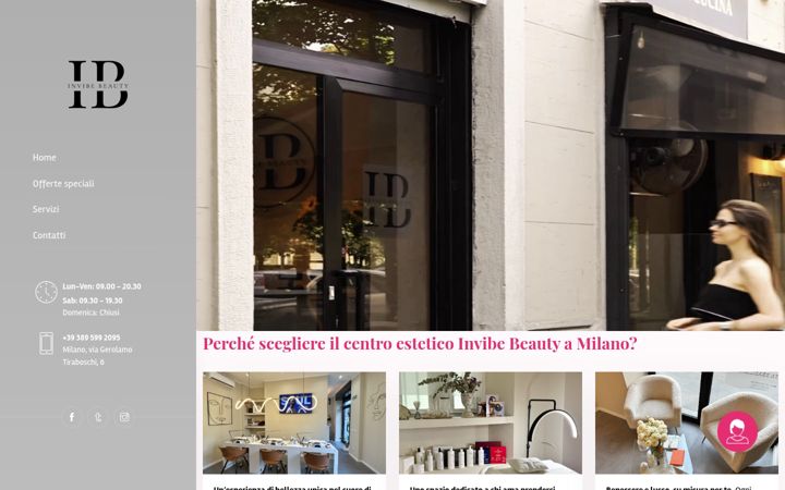 Screenshot of invibebeauty.it