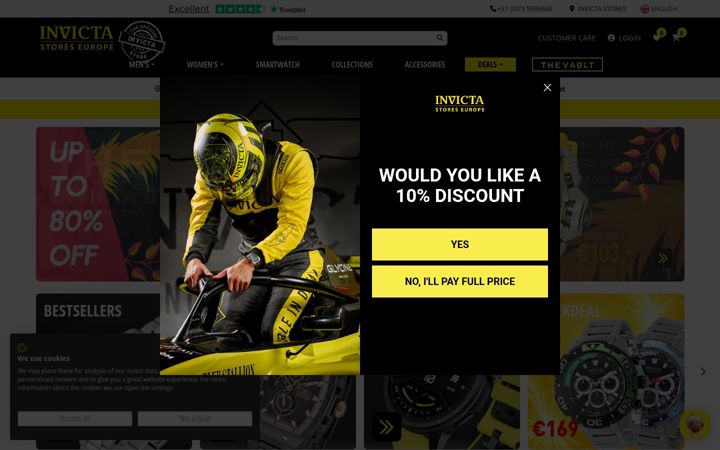 Screenshot of invictastores.eu