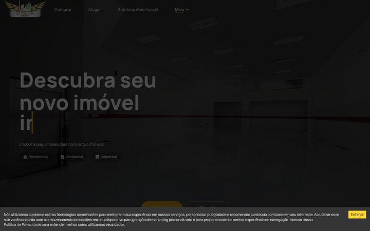 Screenshot of invictusimoveis.com.br