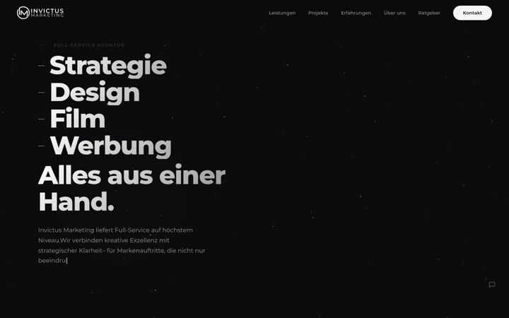 Screenshot of invictusmarketing.de