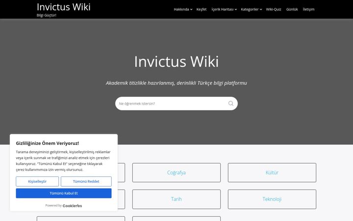 Screenshot of invictuswiki.com