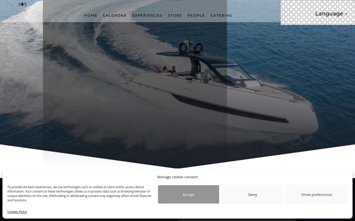 Screenshot of invictusyachtexperience.com