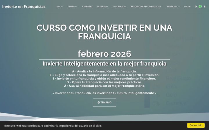 Screenshot of invierteenfranquicias.com