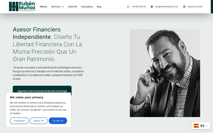 Screenshot of inviertetranquilo.com