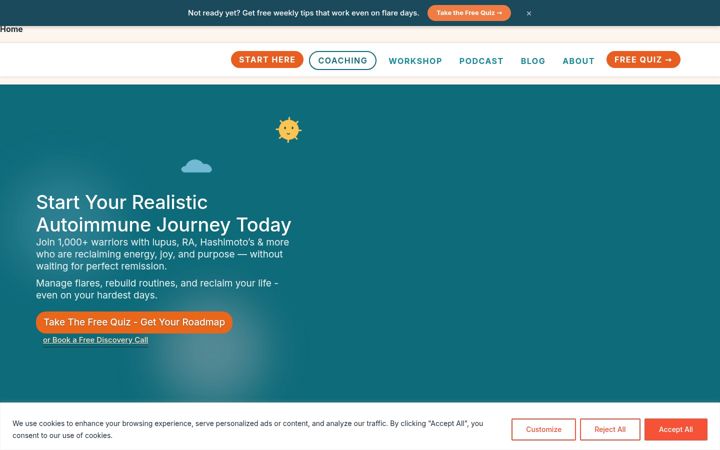 Screenshot of invigorateyourjourney.com