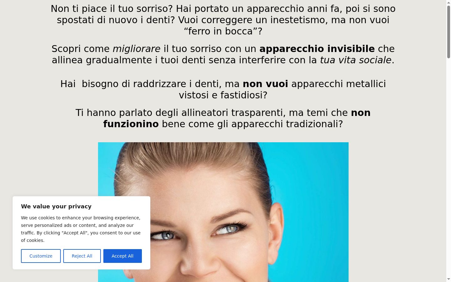 Screenshot tal-banner tal-kunsens muri qabel kwalunkwe interazzjoni
