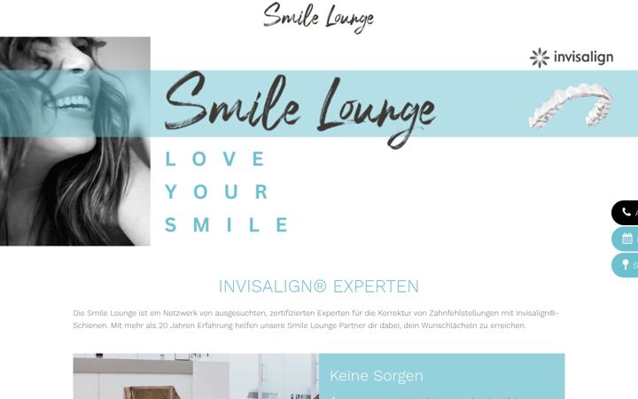 Screenshot of invisalign-smile.ch