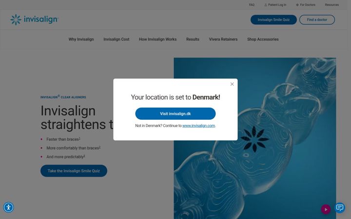 Képernyőkép: invisalign.com