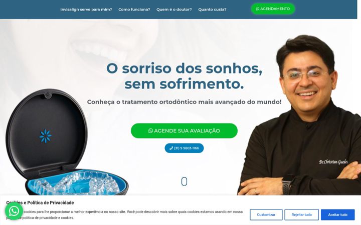 Screenshot of invisalignsetelagoas.com.br