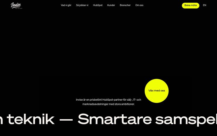 Screenshot of invise.se