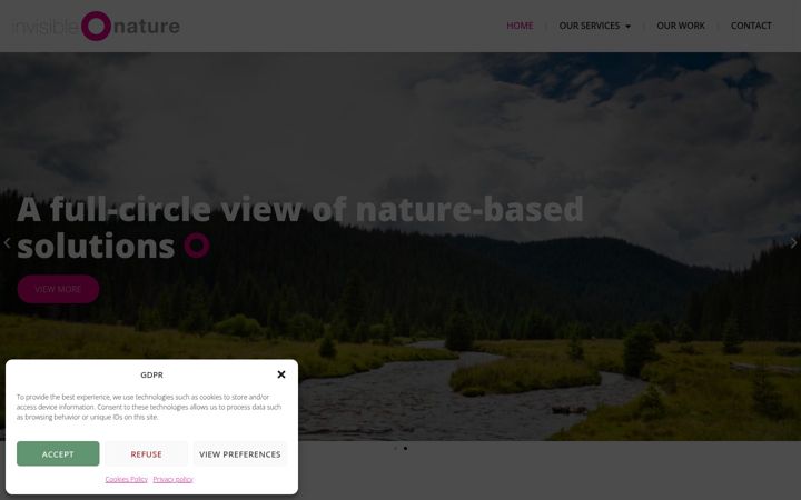 Screenshot of invisiblenature.ro