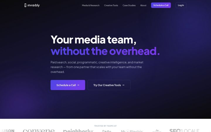 Screenshot of invisibly.com