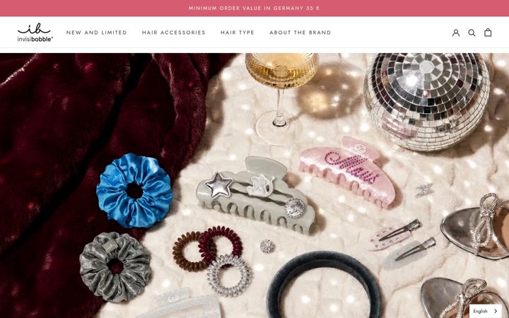 Screenshot of invisibobble.com