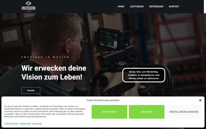 Screenshot of invision-studios.de