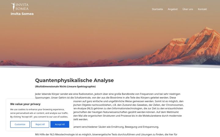 Screenshot of invita-somea.de