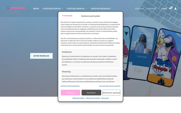Screenshot of invitacionweb.com